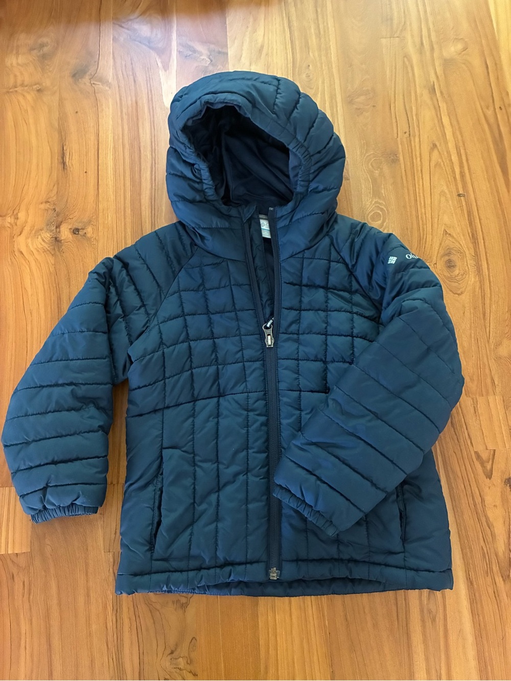 Columbia Kids Navy Hooded Quilted Puffer Jacket size XXS
